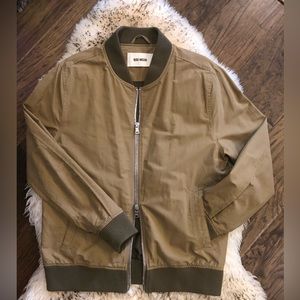 BUCK MASON. BOMBER JACKET. KHAKI. SIZE MEDIUM